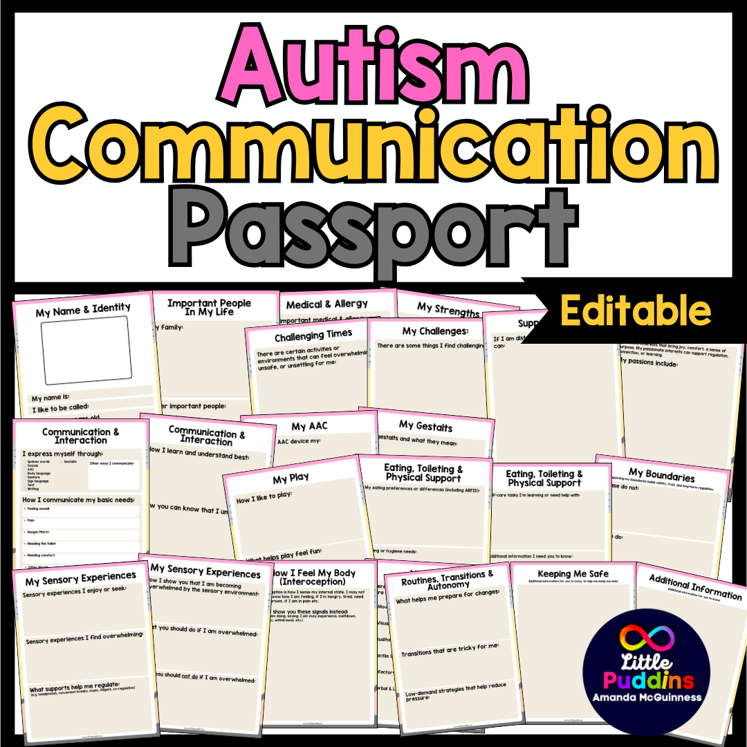 Autism School Communication Passport