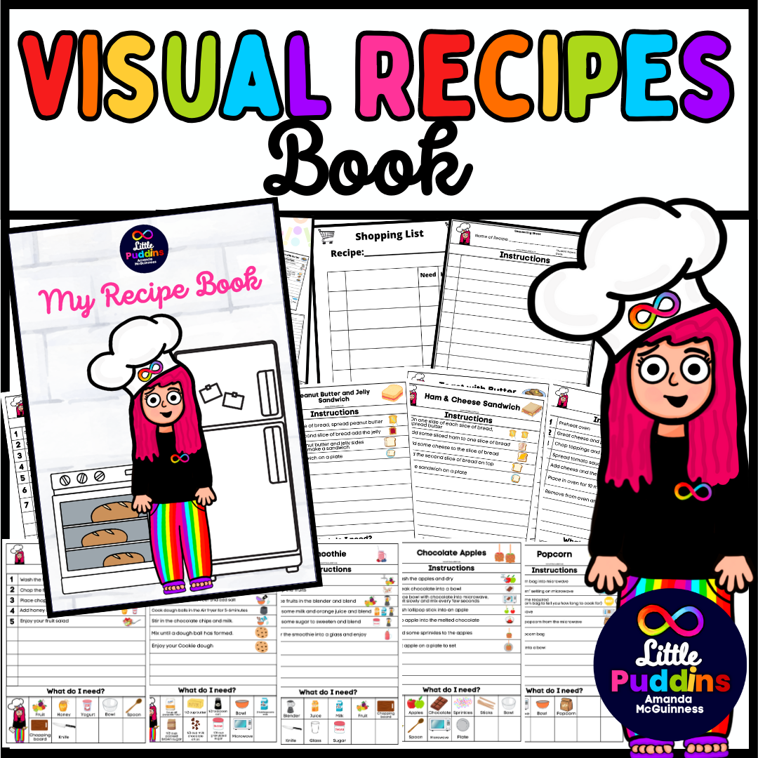 Visual Recipes - Sequencing - Shopping Book for Autism Special Education