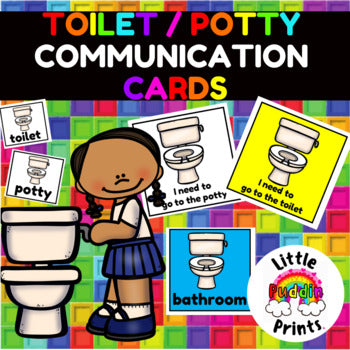 Toilet Potty Communication Cards for Autism Special Education