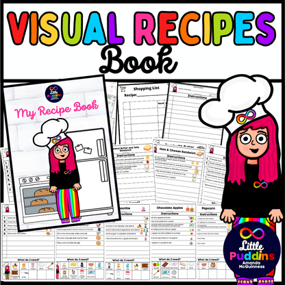 Visual Recipes - Sequencing - Shopping Book for Autism Special Education