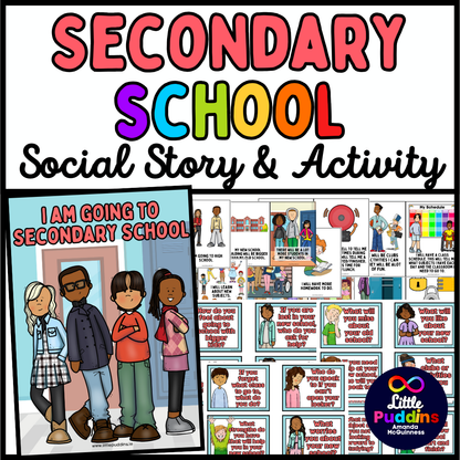 Going to Secondary School Autism Social Story and Discussion Cards