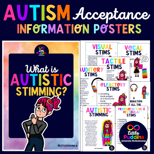 Autism Acceptance Awareness Bulletin Board Posters - Topic Stimming