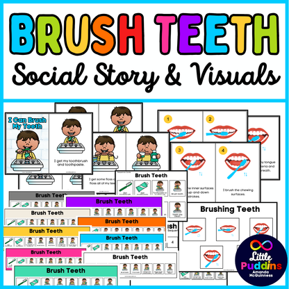 Brushing Teeth Social Story and Visuals