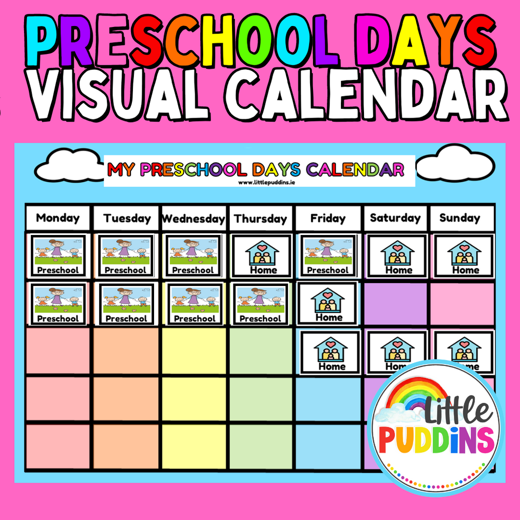 My Preschool Days Calendar