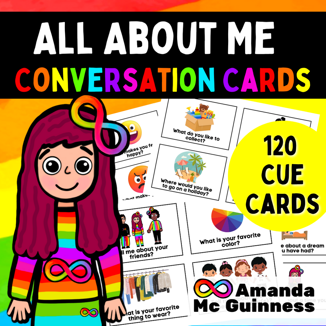 All About Me Conversation Starter Cards