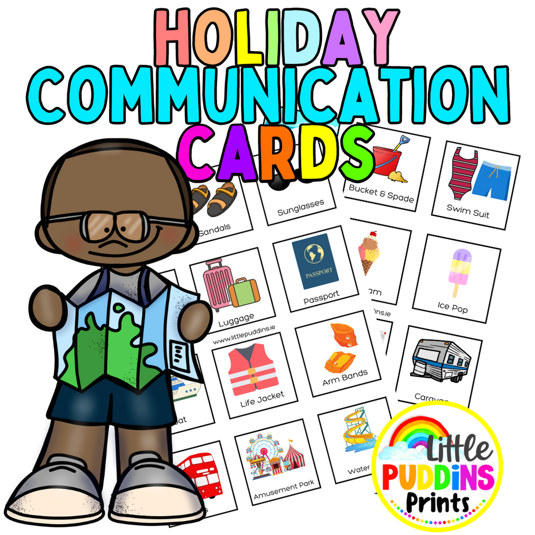 Holiday Communication Vocabulary Cards