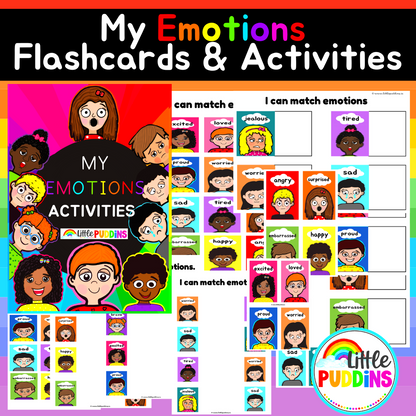Feelings & Emotions Flashcards and Interactive Activities
