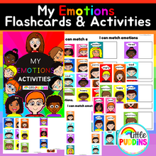 Load image into Gallery viewer, Feelings &amp; Emotions Flashcards and Interactive Activities
