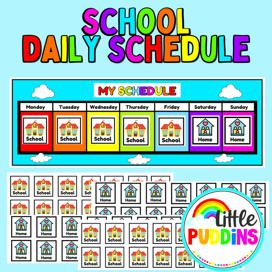 Daily Schedule School To Home Digital