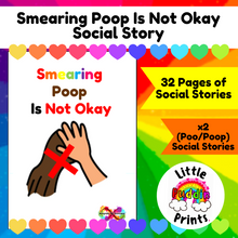 Load image into Gallery viewer, Smearing Poop Social Story
