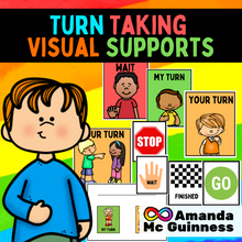 Load image into Gallery viewer, Turn Taking / Taking Turns / Waiting Autism Visual Supports Bumper Pack
