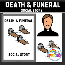 Load image into Gallery viewer, Dying Death Funeral Social Story

