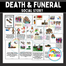 Load image into Gallery viewer, Dying Death Funeral Social Story
