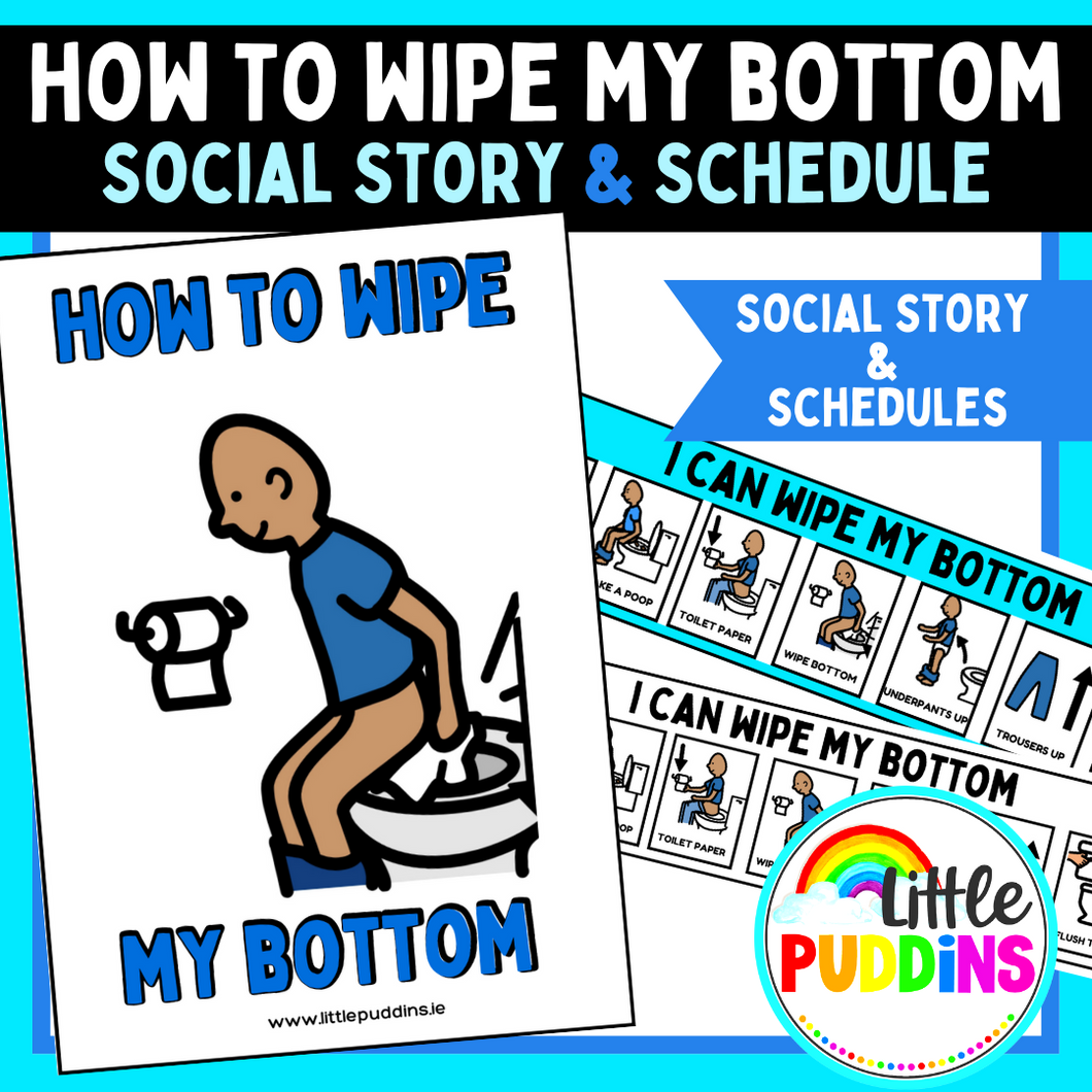I Can Wipe My Bottom Social Story and Schedules