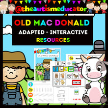 Load image into Gallery viewer, Old Mac Donald Interactive Book &amp; Resources
