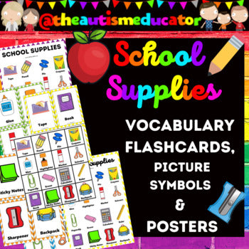 School Supply Picture Symbols