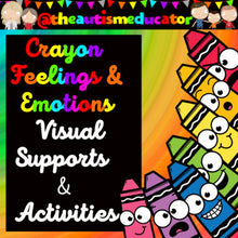 Load image into Gallery viewer, Feelings &amp; Emotions Crayon Activities
