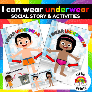 I can wear underwear Social Story & Activity Set