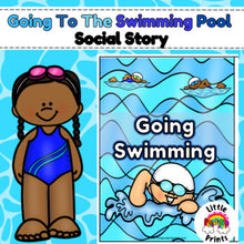 Load image into Gallery viewer, I can go swimming Social Story
