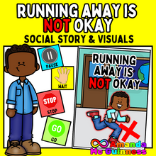 Load image into Gallery viewer, Elopement / Running Away Is Not Okay Autism Social Story

