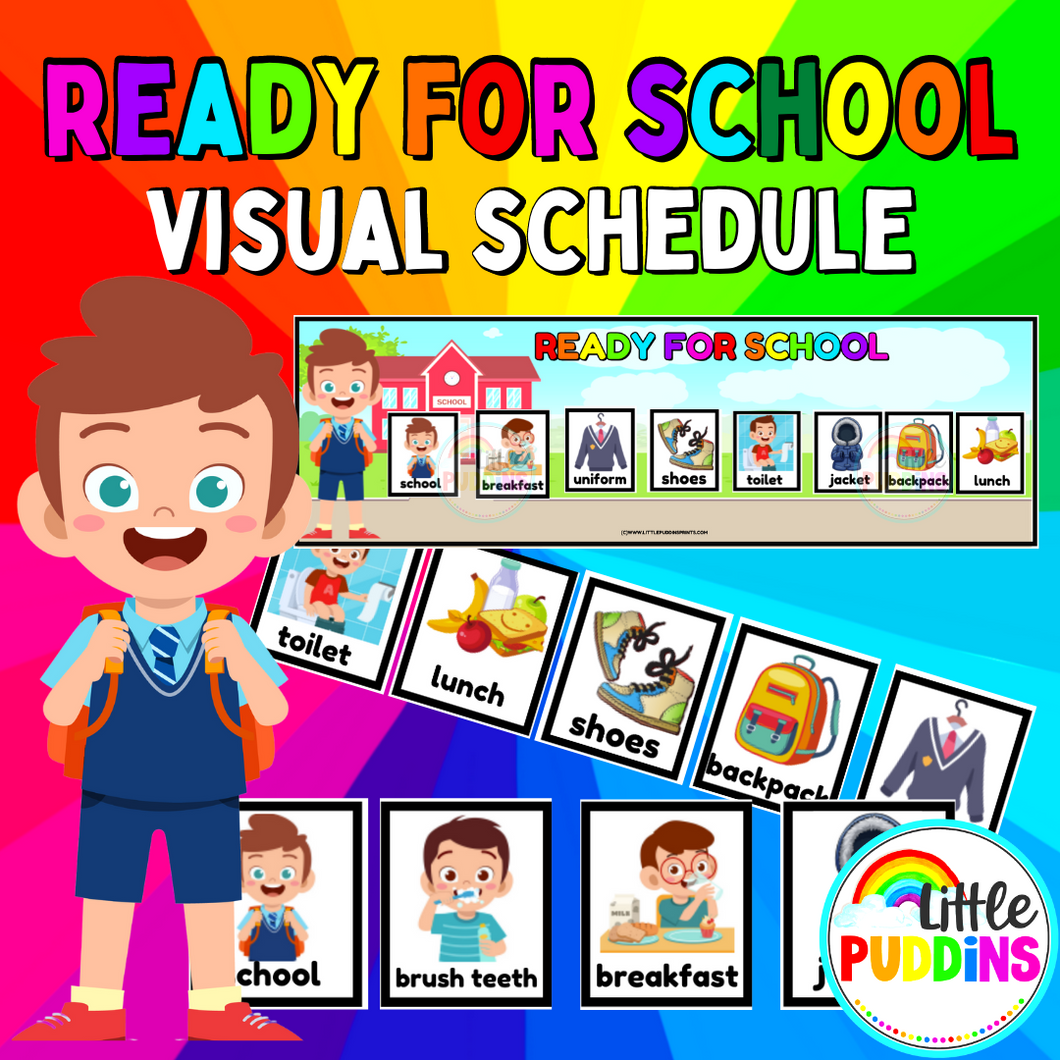 Ready For School Schedule Visual Schedule and Symbols
