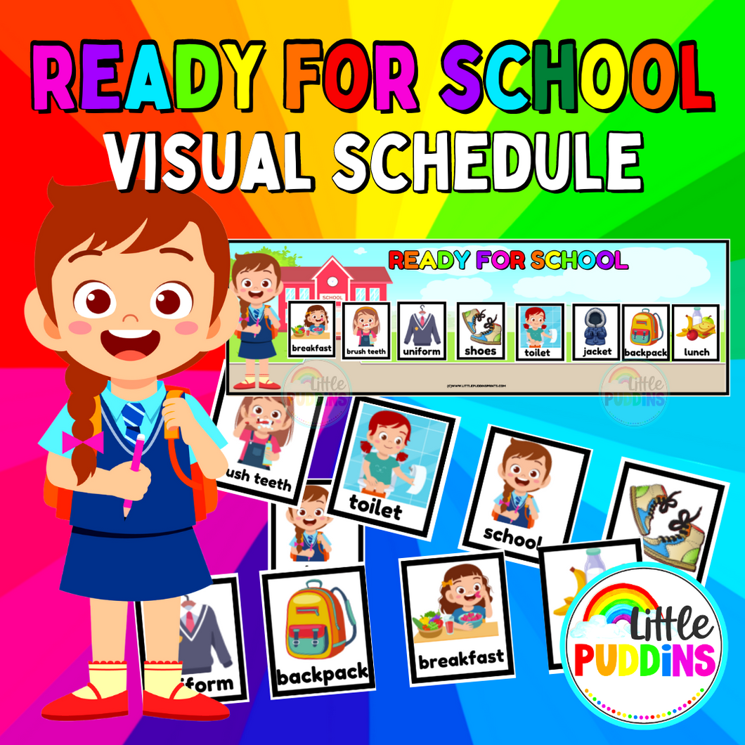 Ready For School Schedule Visual Schedule and Symbols