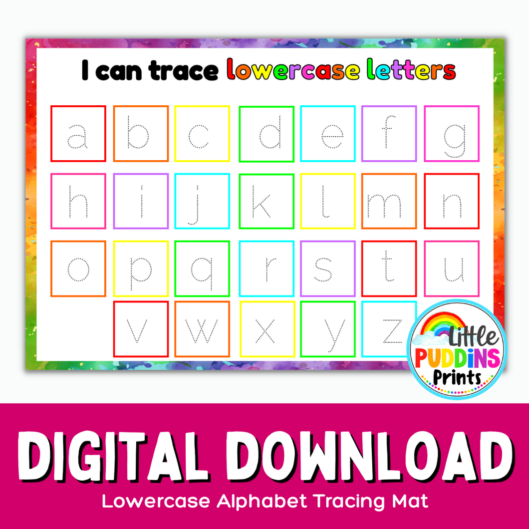 I Can Trace Lowercase Letters