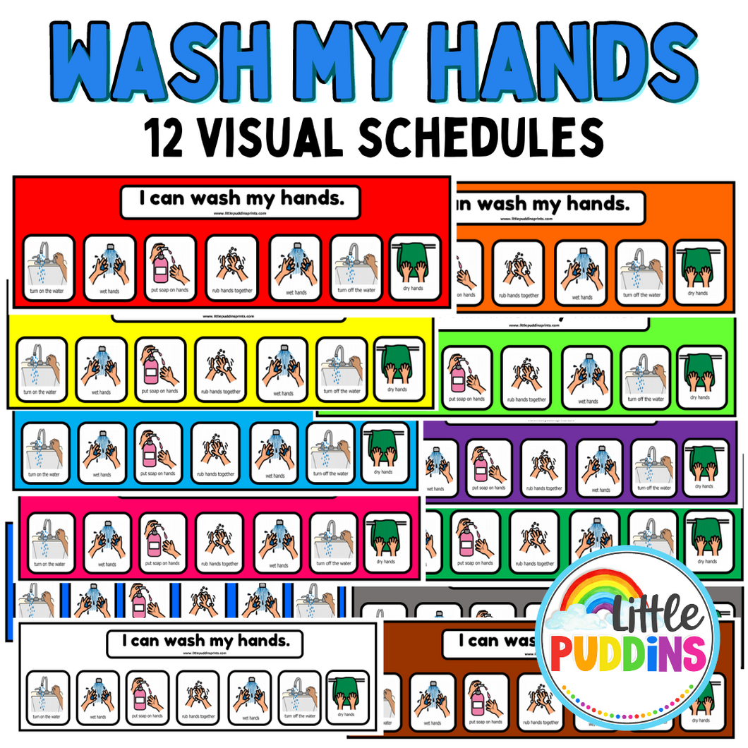 I Can Wash My Hands Visual Schedules